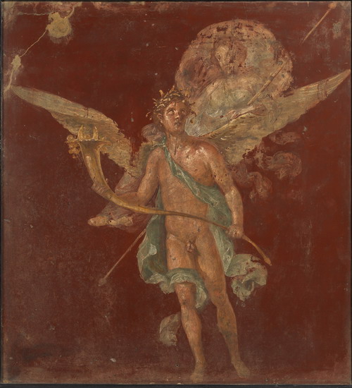 Figura con cornucopia Affresco, 73,2 x 67,5 x 5,7 cm Napoli, Museo Archeologico Nazionale Figura con cornucopia Affresco, 73,2 x 67,5 x 5,7 cm Napoli, Museo Archeologico Nazionale