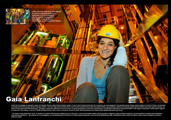 Gaia Lanfranchi, lavora al CERN