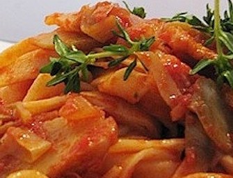 tagliatelle fresche con carciofi