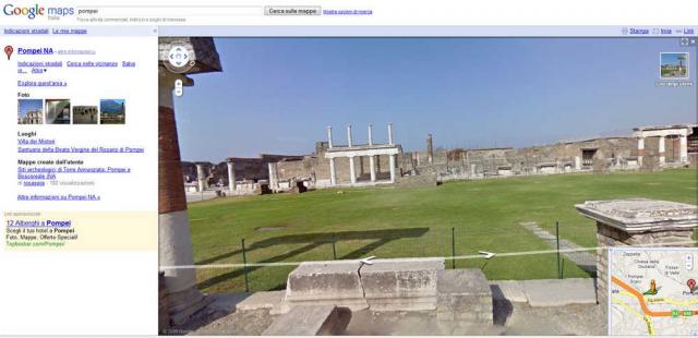 Pompei con Street View