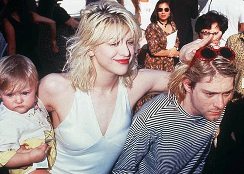 Courtney e Frances con Kurt Cobain