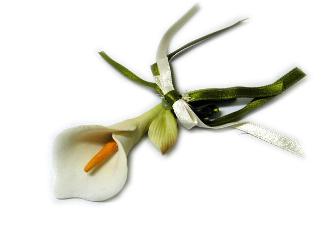 Fiore calla in porcella capodimonte Fiore calla in porcella capodimonte