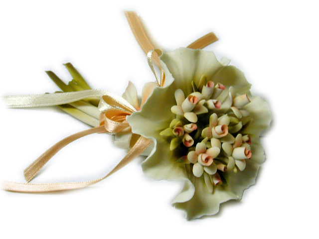 Bouquet di fiori in porcellana di capodimonte