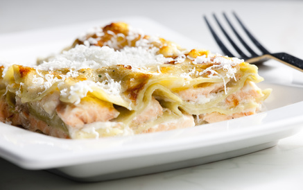 lasagne al salmone