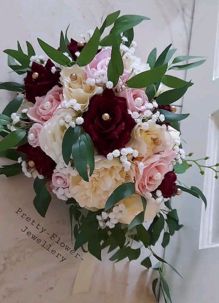 bouquet da sposa gioiello perle strass