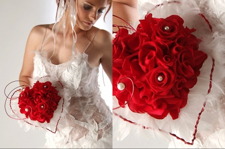 bouquet da sposa rosso