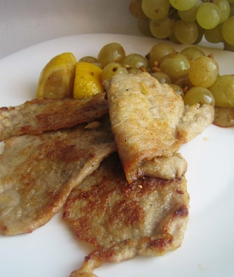scaloppine all'uva