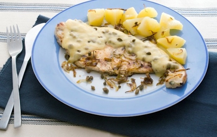 pesce spada con salsa di limoni