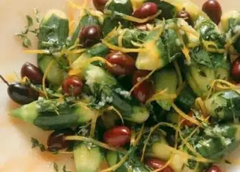 insalata di zucchine con olive