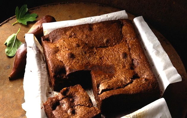 torta al cioccolato e fichi