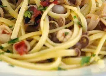 linguine con polipetti