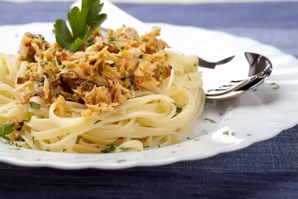 pasta tonno limone e prezzemolo