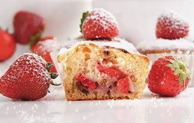 muffin alle fragole