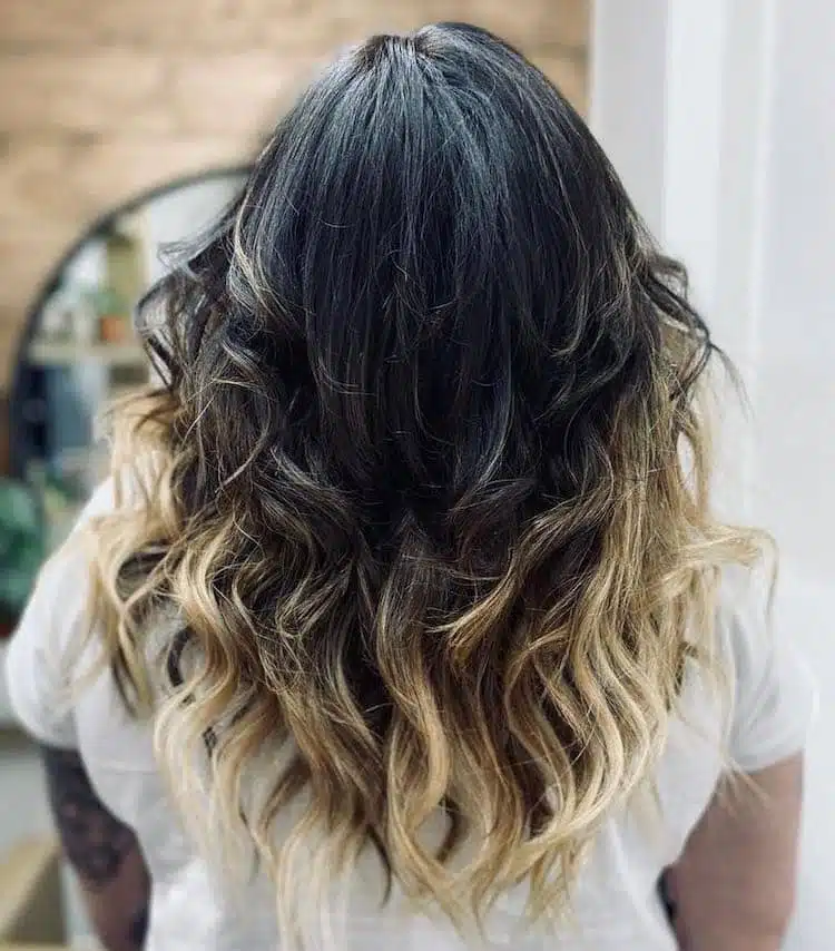 capelli lunghi bicolore