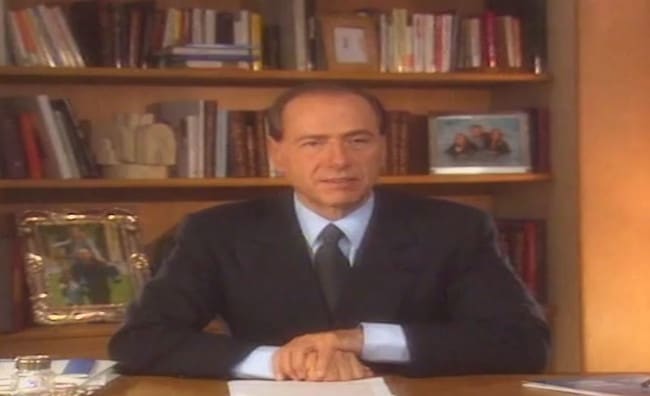 berlusconi videomessaggio 1994