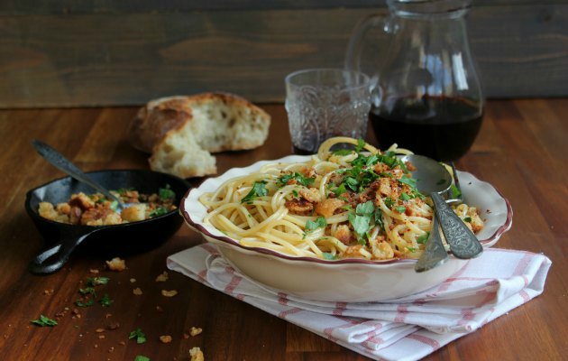 spaghettiacciughemollicadipane