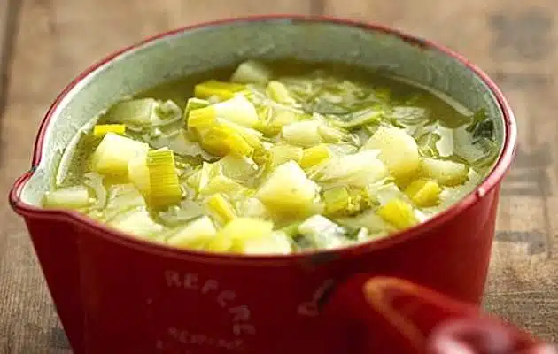 Minestra porri e patate