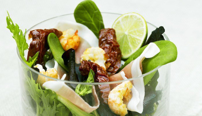 Insalata-piccante-con-scampi-freschi