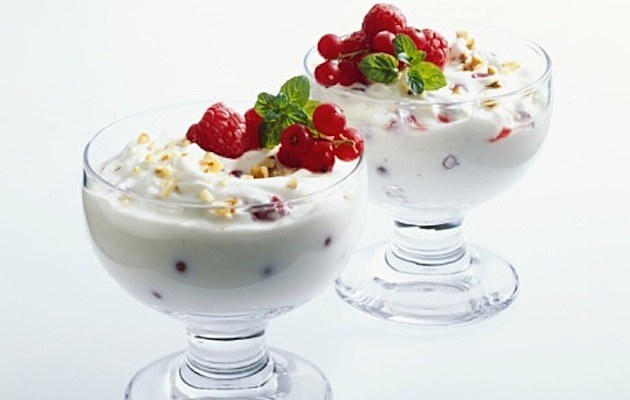 coppe di mascarpone e frutta