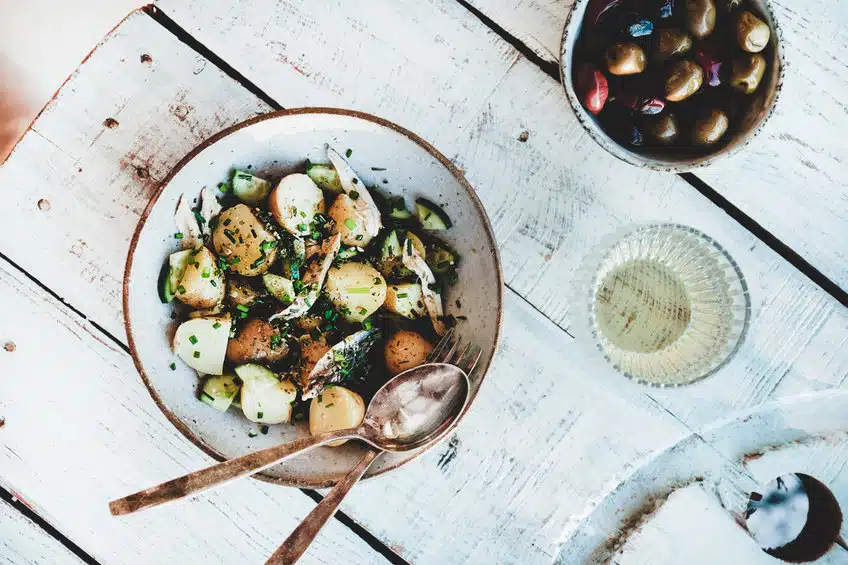 insalata patate acciughe alla greca