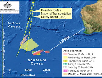 Aereo scomparso caduto nell’Oceano Indiano