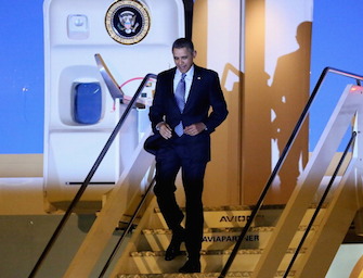 Obama a Roma. Le foto dell’arrivo