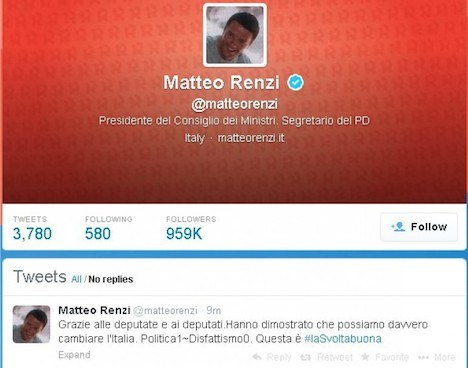 renzi tweet