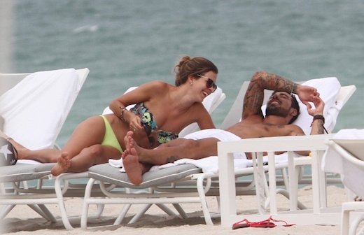 donne dei campioni mondiali calcio brasile Yanina Screpante Lavezzi in vacanza