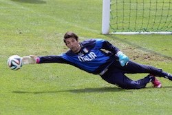 Buffon allenamento Coverciano