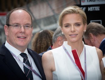 charlene e alberto di monaco GP formula uno