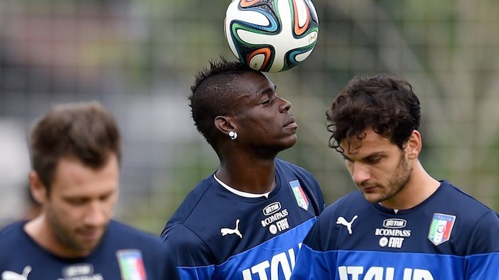 Balotelli allenamento Brasile 2014