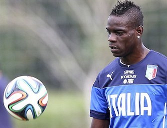 Balotelli allenamento Brasile