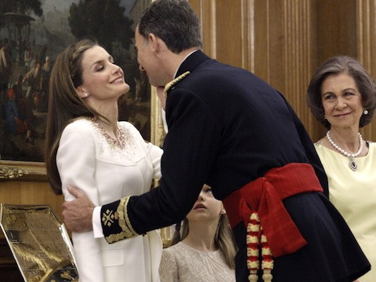 Felipe e Letizia incoronazione