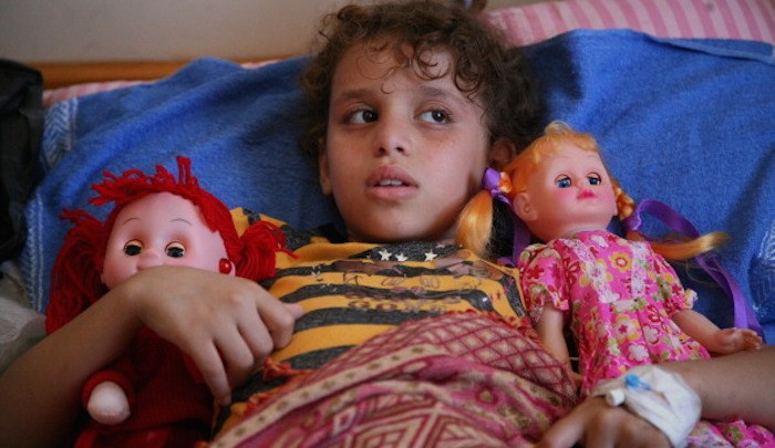 gaza: bambina palestinese ricoverata in ospedale