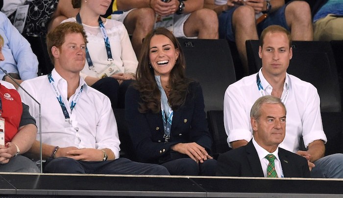 Dchi di Cambridge e principe Harry Giochi del Commonwealth 2014
