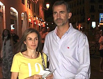 felipe e letizia di spagna a madrid
