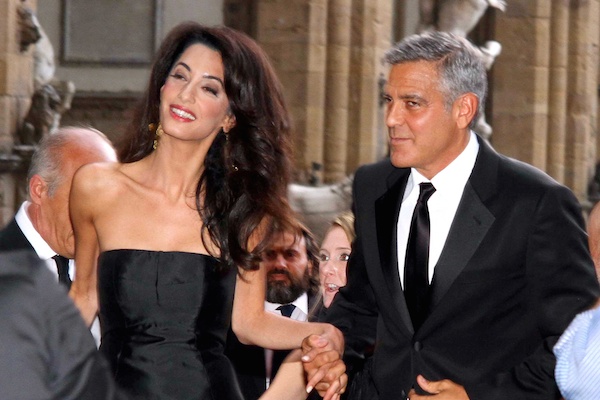 George Clooney CON LA FIDANZATA AMAL ALMALLUDIN