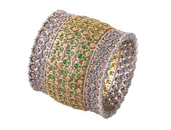 Bracciale oro e pietre preziose pizzo Buccellati C