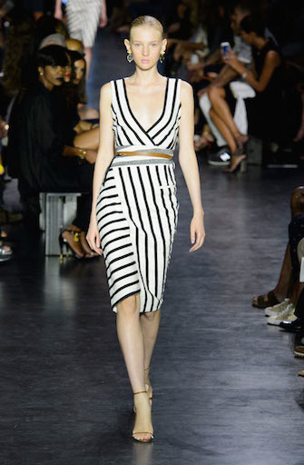 Altuzarra abito a righe bianco e nero