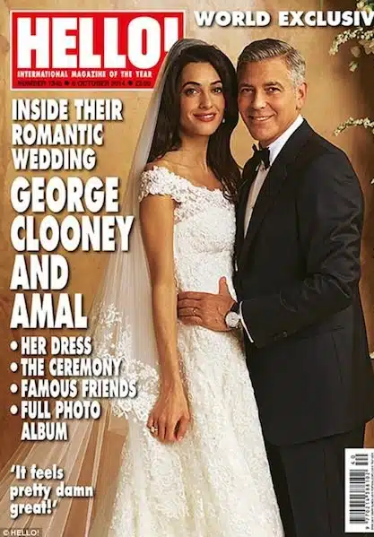 Amaal Clooney abito da sposa