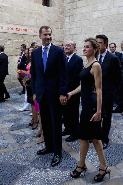 Felipe e Letizia di Spagna Malaga