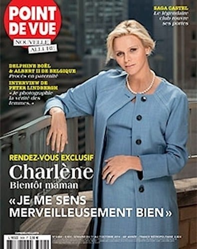 copertina Point de Vue Charlene di  Monaco