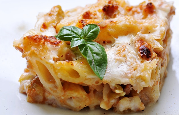 Pasta al forno gratinata