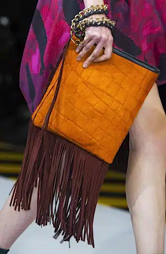 Borse moda autunno inverno in pelle e lana con le frange
