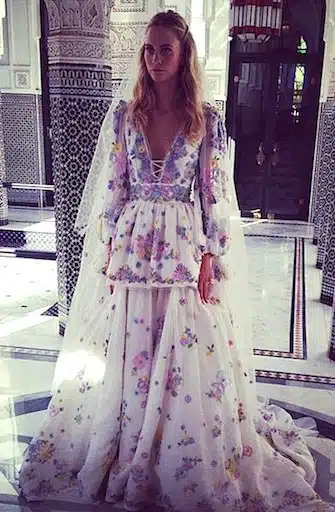 Poppy Delevingne abito sposa Pucci