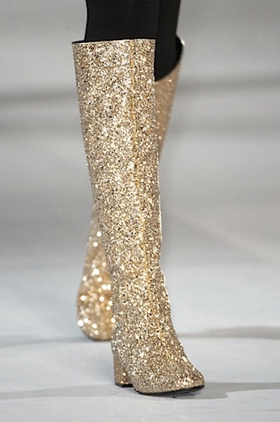Saint Laurent stivali glitter autunno inverno
