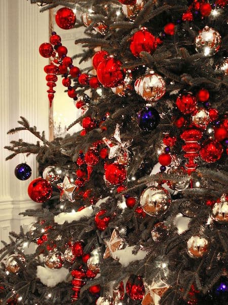 albero Natale rosso