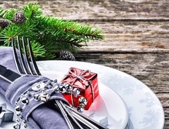 apparecchiare la tavola di Natale