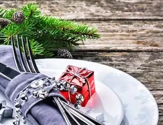 apparecchiare la tavola di Natale