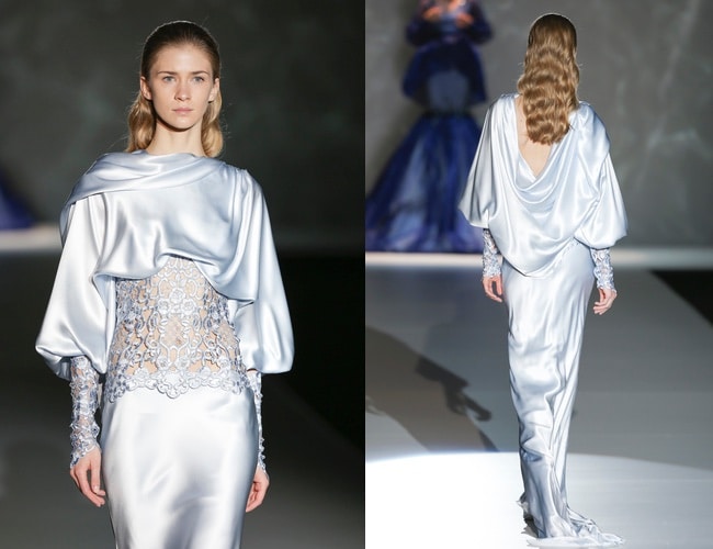 abito da sposa azzurro